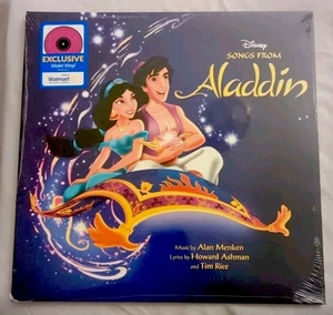 Disney- Songs From Aladdin OST - Walmart Exclusive Violet Vinyl New Sealed 2023 - Picture 1 of 6