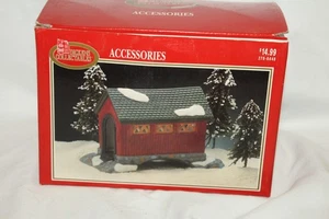 1995 DICKENS COLLECTIBLES TOWNE SERIE PORZELLAN ÜBERDACHTE BRÜCKE MIT OVP - Bild 1 von 7
