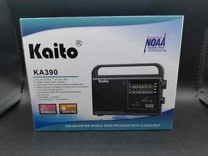 KA390 Portable AM FM Shortwave NOAA Weather Radio with LED Flashl - Picture 1 of 3