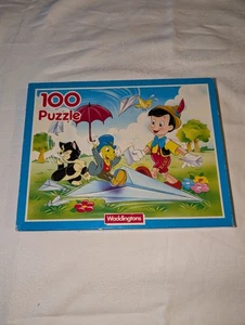 Vintage Waddingtons Walt Disney Pinnochio 100 Piece Puzzle Complete - Picture 1 of 4