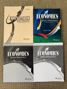 Abeka 12th Grade Economics Teacher Keys and Student Books - Picture 1 of 1