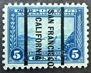 US 1915 Sc#403 San Francisco Precancel Stamp Golden Gate Perf 10 5c - Picture 1 of 2