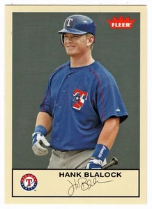 Hank Blalock - Texas Rangers - 2005 Fleer Tradition MLB Baseball # 106 Mint - Picture 1 of 1