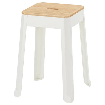 IKEA TRÄNNÖ Stool White Pine Scandinavian Wooden Furniture Kitchen Home Interior - Image 1 of 4