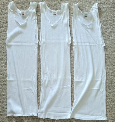 Camiseta sin mangas vintage Fruit Of The Loom esposa batidora para hombre mediana acanalada años 90  Foto 1 de 4