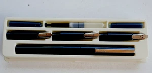 Vintage Osmiroid Basic Calligraphy Set in Half Package 3 Silver Nibs England - Bild 1 von 6