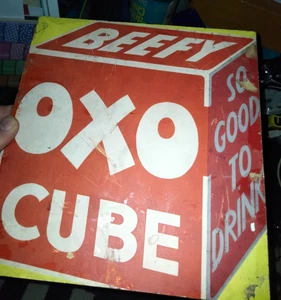 vintage oxo advertising wooden board - Picture 1 of 3