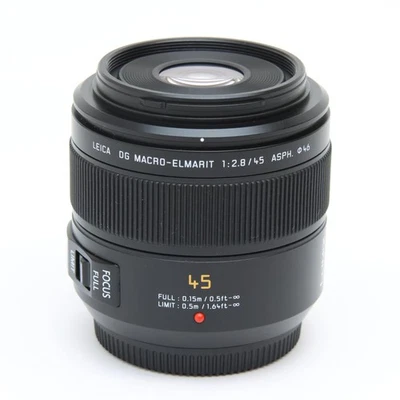 Panasonic LEICA DG MACRO-ELMARIT 45mm F/2.8 ASPH. MEGA O.I.S. #207 - Image 1 of 4