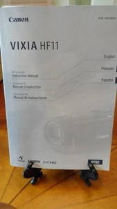 NUEVA Videocámara Original Canon VIXIA HF11 Papel Físico Guía del Usuario MANUAL - Imagen 1 de 1