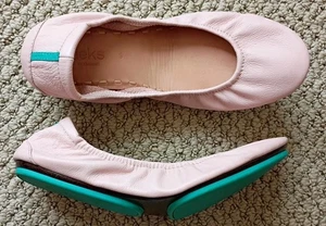 TIEKS by Gavrieli Women BISCOTTI Leather Ballet Foldable Comfort Flats SIZE: 9M - Picture 1 of 11