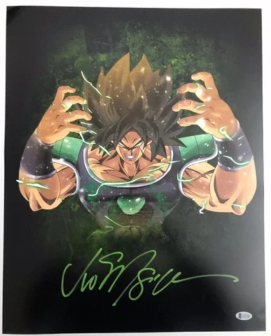 Vic Mignogna Signed Autographed 16x20 Photo Dragon Ball Z Super Broly BECKETT 7 Cover