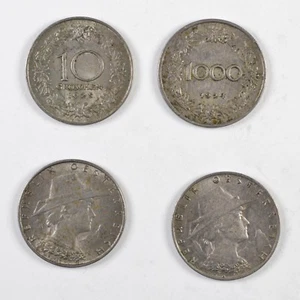 AUSTRIA Lotto 2 monete 1000 Groschen 1925, 10 Groschen 1925 - Picture 1 of 1