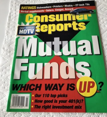 Consumer Reports Magazine March 1999 Mutual Funds - Great Condition - Imagem 1 de 4