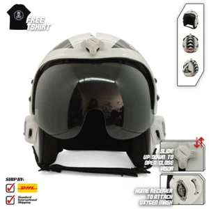 STRIKE FIGHTER SQUADRON JOLLY ROGERS FLIGHT HGU-33 HELMET MOVIE PROP PILOT + SHR - Picture 1 of 11