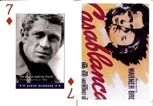 STEVE MCQUEEN CARTA DA GIOCO PIATNIK SERIE MOVIE STARS PLAYING CARDS NUOVA - Picture 1 of 1