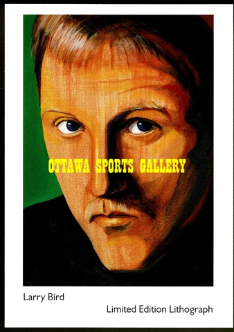 LARRY BIRD LIMITED EDITION LITHOGRAPH POSTCARD BY JOHN CHRISTIANO (C008) Cover