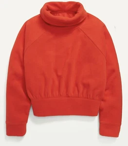 Old Navy Kid Girls Size Small (6-7) ~ Funnel Neck Microfleece Sweatshirt $20 NWT - Picture 1 of 3