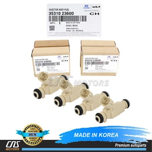 4X GENUINE Fuel Injector for 02-10 Hyundai Elantra Tiburon Tucson 3531023600⭐⭐⭐⭐ - Picture 1 of 8