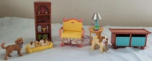 Fisher Price LOVING FAMILY Deluxe Decor Living Room - 2005 - Complete - Picture 1 of 8