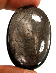 76,05 Ct natürlicher Hypersthen loser Edelstein Cabochon Draht Wickelstein - 62006 - Bild 1 von 6