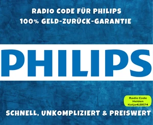 Philips Radio Code / Key Code BMW Business RDS PH7850 RN577 PH777 Car400 Car2004 - Bild 1 von 3