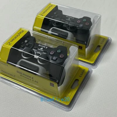 Hot 2PCS OEM-Wireless Controller for Playstation 2 PS2-Black - Image 1 of 4