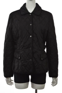 Gerry Weber Womens Jacket Size 40 10 Black Solid Quilted Long Sleeve Outerwear - Picture 1 of 5