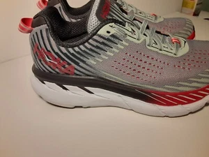 Hoka One Clifton 5 Gray Pink Black Running Shoes Women’s Size 6.5 D, Uk5 ,Eu 38 - Picture 1 of 9