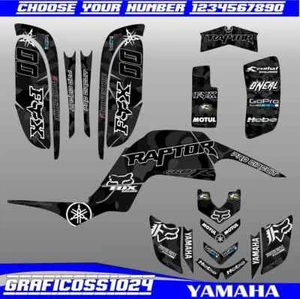YAMAHA RAPTOR 660 660R FULL GRAPHICS DECALS STICKERS KIT ATV - Picture 1 of 6