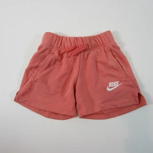 Nike French Terry Shorts Girl's Big Kids Sportswear Club Pink small - Picture 1 of 5