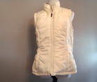 Three Hearts Vest Women's  Fleece Lined Pockets Cream White Full Zip sz M