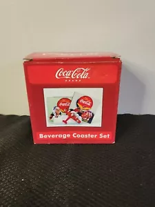 Amelia Eahart Coca Cola Brand Beverage Coaster Set Nos Coke - Picture 1 of 4