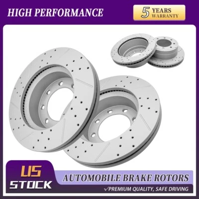 Rotores de freno delanteros traseros 4x4 para Ford F-250 Super Duty F-350 2014 2015 2016-2021 Foto 1 de 4