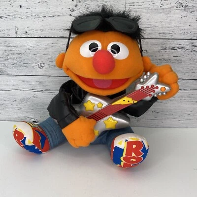 Muñeca Ernie Rock and Roll Tyco Plaza Sésamo 1998 De colección No Funciona, ¿Baterías? Foto 1 de 4