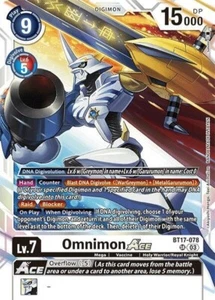 Omnimon ACE BT17-078 SR (English) Digimon Secret Crisis - Picture 1 of 1