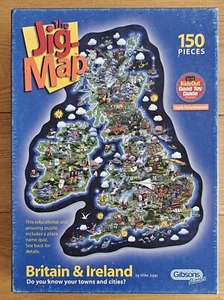 Gibsons Jigmap Puzzle - 150 LARGE Pce - Britain And Ireland Mike Jupp COMPLETE - Picture 1 of 12