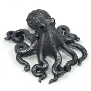 Brass Vintage Octopus Figurine Statue Animal Figurines Toys Desktop Decoration - Picture 1 of 5