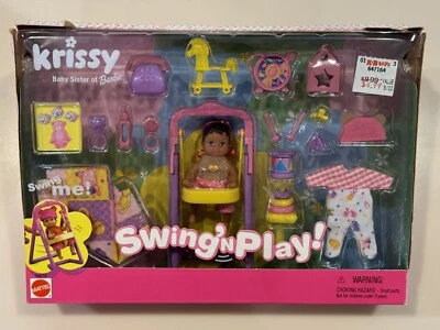 Krissy Baby сестра Барби качели и играть афро-американский новый в коробке - Изображение 1 из 2