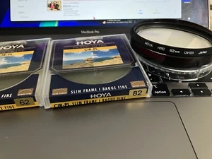 HOYA 62MM & 82mm CIRCULAR POLARIZER FILTER • HOYA 82mm UV HMC JAPAN - Picture 1 of 1