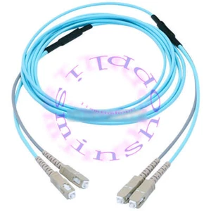 10m Armored Cable Duplex Fiber Optical Patch Cord SC-SC UPC MM 10G OM3 50/125 - Afbeelding 1 van 1