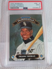 FRANK THOMAS 1992 DONRUSS DIAMOND KINGS MLB BASEBALL CARD #DK-8 PSA MINT 9