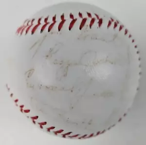 1978 New York Yankees World Series Champs Team Ball Printed Facsimile Signatures - Picture 1 of 5
