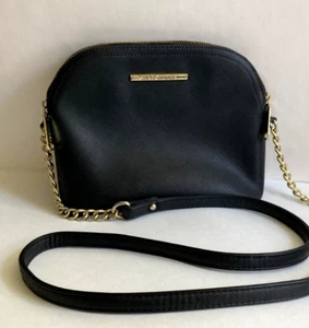 Steve Madden Handtasche schwarz Umhängetasche Kuppel Handtasche 9"x7"x4" TOP - Bild 1 von 14