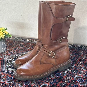Hermès Vintage Boots Walnuss/ Braun Leder Gr 41 EU/ 7 UK Raritäten Modell Unisex - Bild 1 von 24