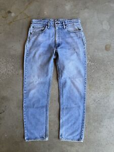 Vintage 70s Levi's 505 0213 Red Tab Talon 42 Zipper Light Wash Denim Jeans