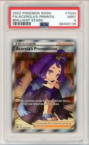 PSA9 Pokemon Brilliant Stars Acerola's Premonition TG24/TG30 Acerola - Picture 1 of 2