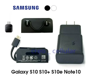 Samsung Galaxy S10 Accessories Full Set OEM Charger AKG Adapter S10 Plus S10e - Picture 1 of 7