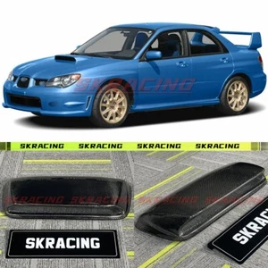 Carbon Fiber/ Gloss Black Hood Intake Vent For 2006-2007 Subaru Impreza WRX STI - Picture 1 of 21