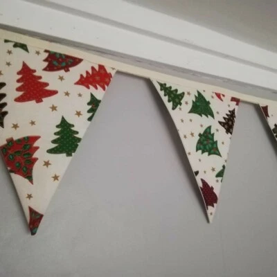 Tela de árbol de Navidad Bunting Foto 1 de 3