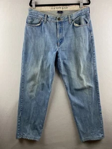 Lands End traditionelle Passform gerades Bein Herrenjeans 35 x 30 blau Denim Freizeithose - Bild 1 von 10
